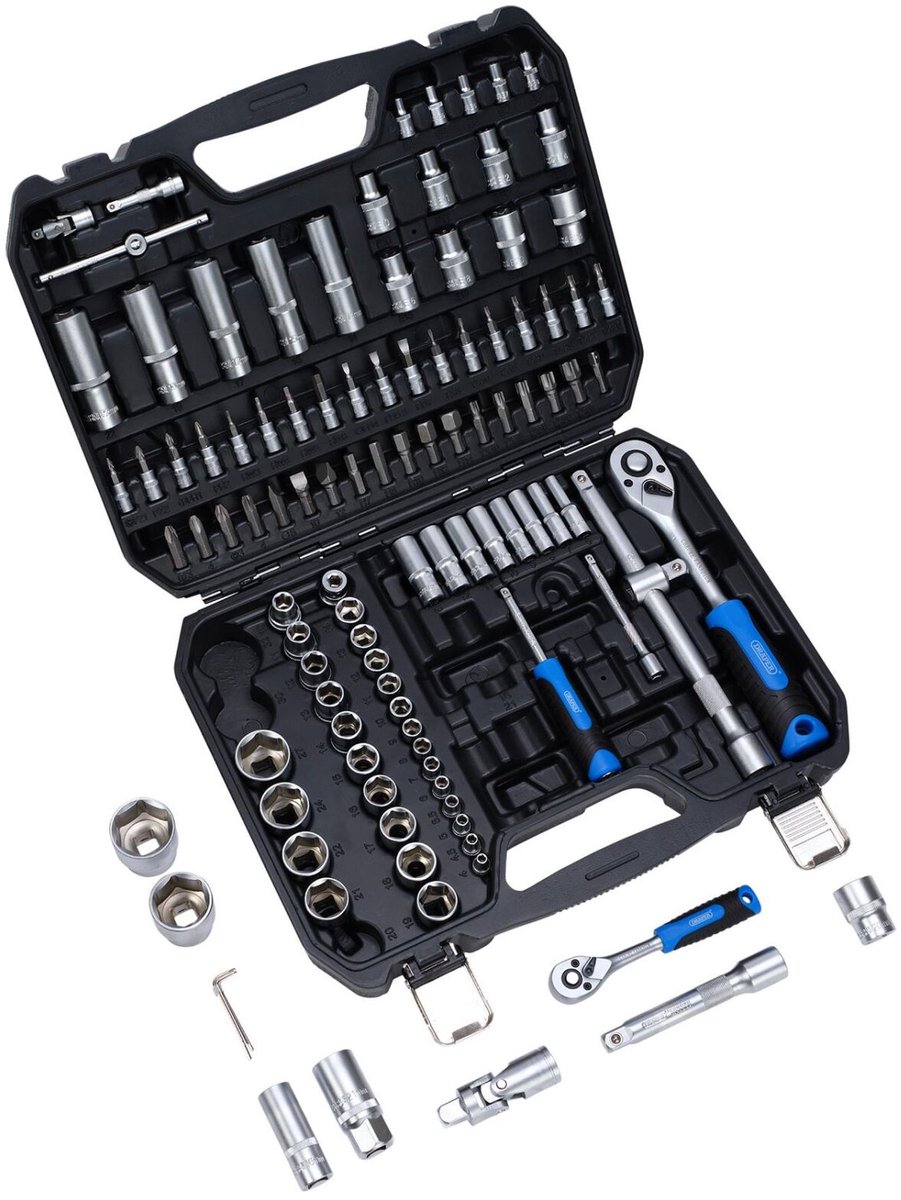 Draper HI-TORQ® 1/4" & 1/2 Doppen- & Bitset, 110-delig