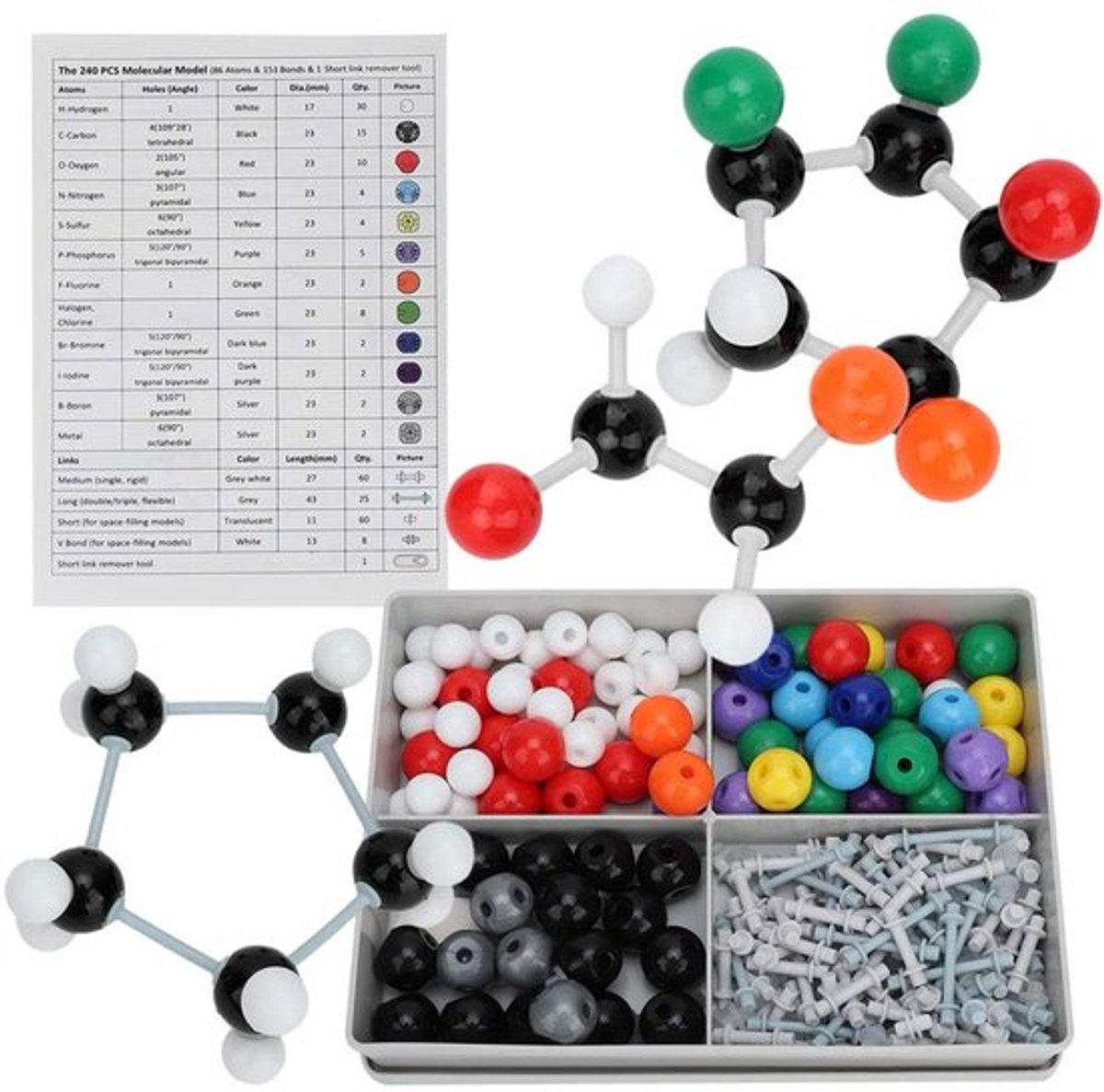 Store_7 - Molecule Bouwset - Chemie Modelset - Voor Studenten en