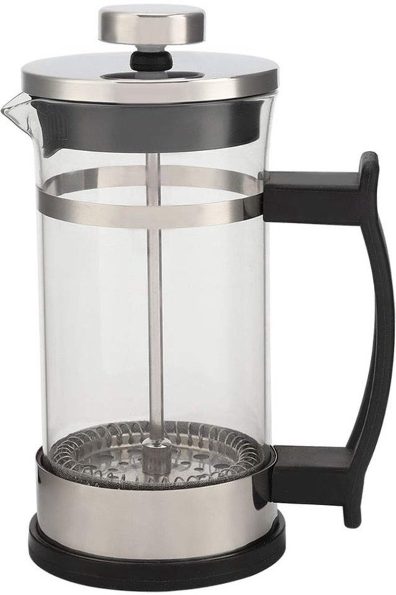 Vt products - Roestvrijstalen glazen koffiepot - Franse persfilterpot