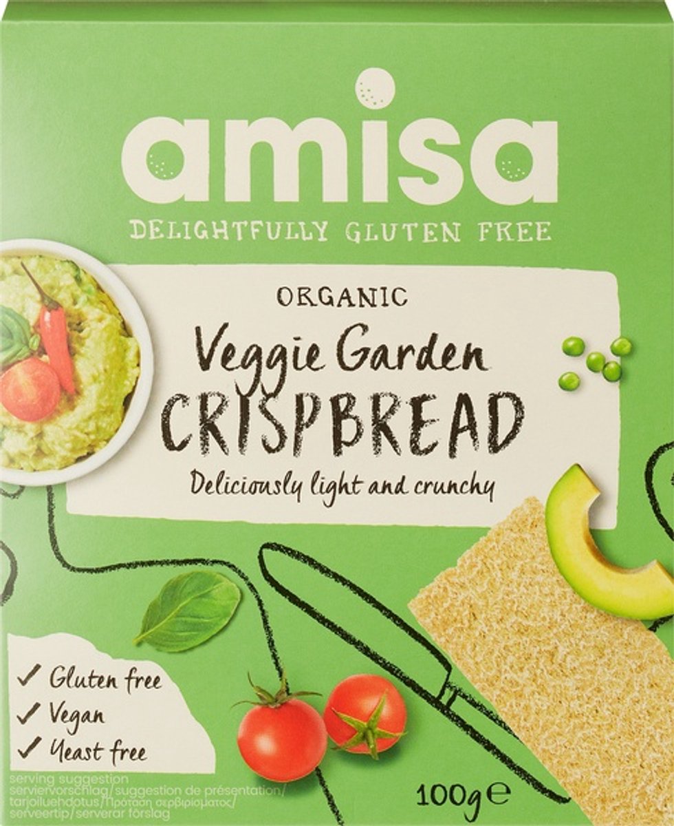 Amisa Glutenvrije Groentecrackers (100 gr)