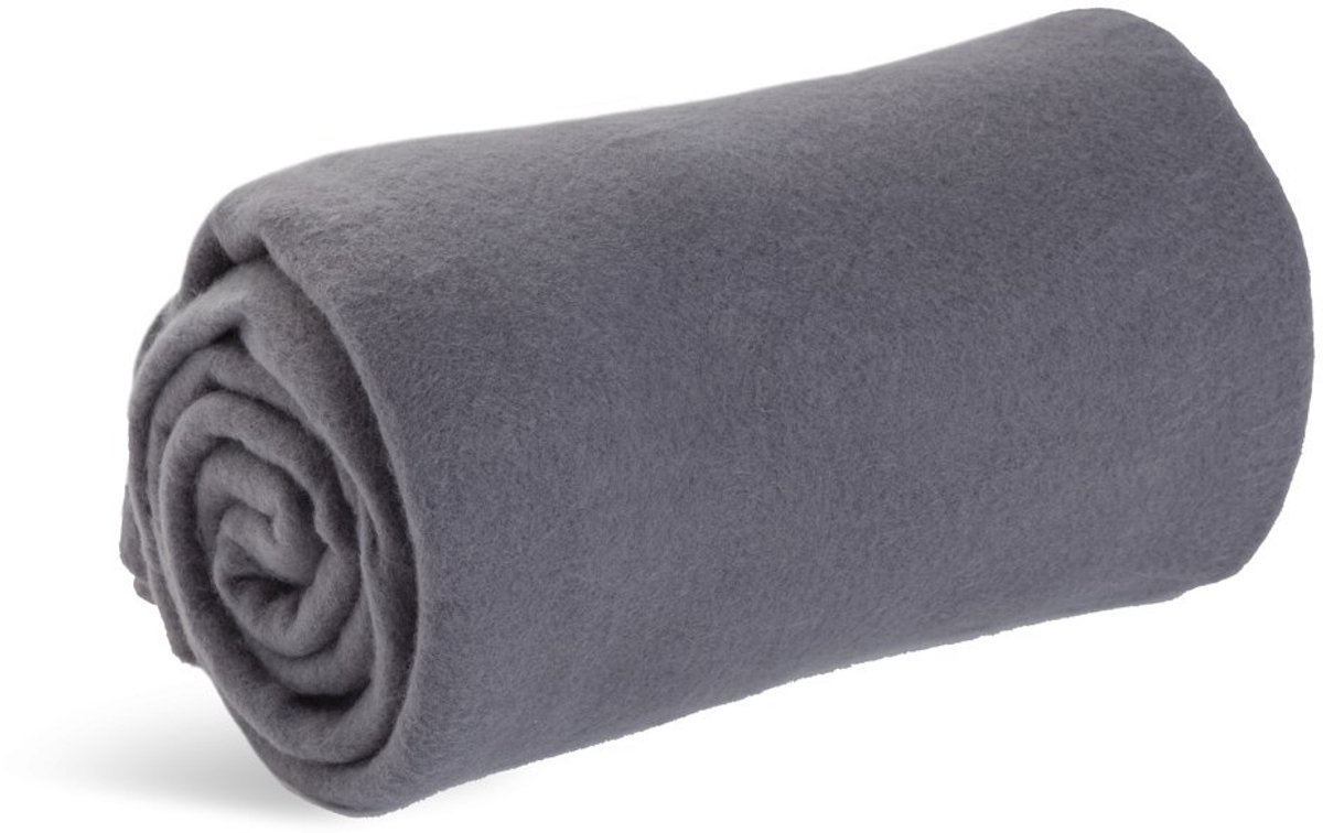 Best Cozy Soft Microfleece reisdeken, 127 x 152 cm, antraciet