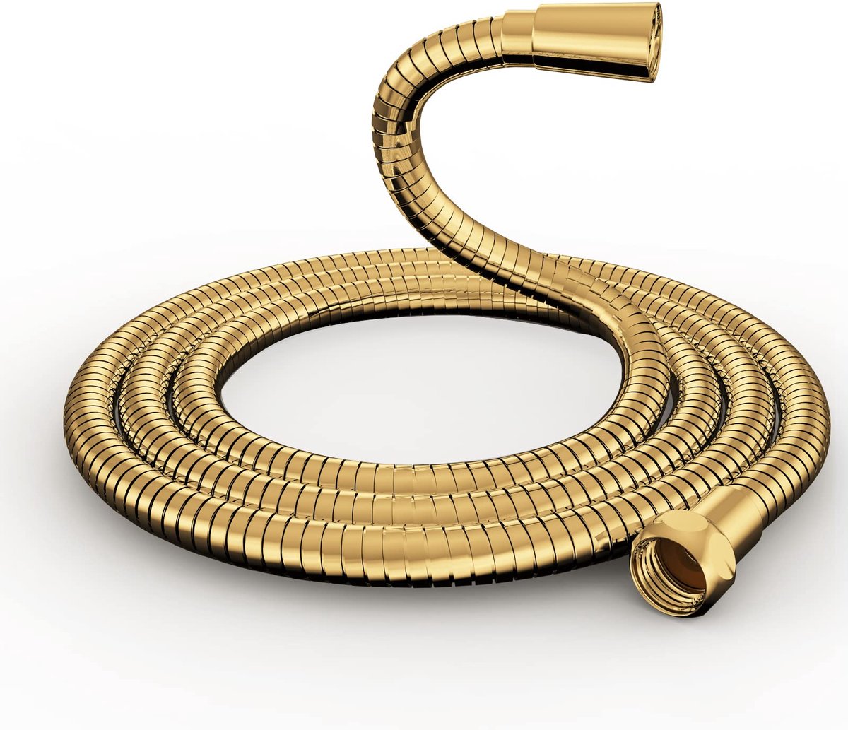 Doucheslang 1,5 M Goud Roestvrij Staal Hoogwaardige Doucheslang Met Knikbescherming Voor Handdouche Douchekop Standaard Aansluiting