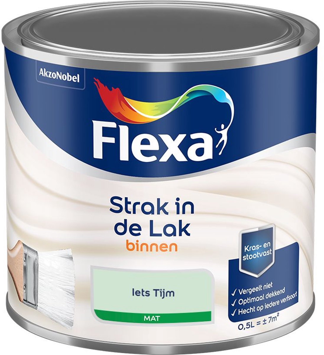 Flexa - Strak In De Lak Binnenlak Mat - Iets Tijm - Mengverf - 500 Ml