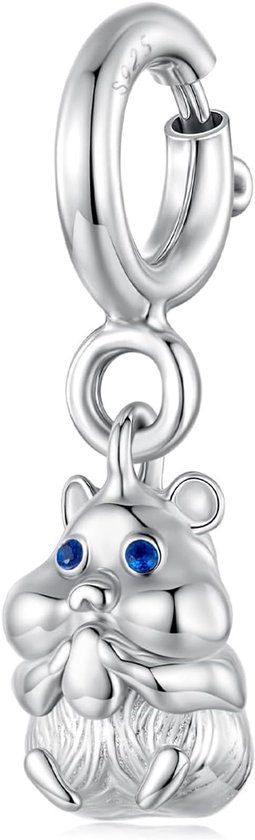 hanger olifant opening gesp hamster bedels DIY 925 sterling zilveren kralen passen liefde bij papieren clips armband passen Pandora armband voor vrouwen
