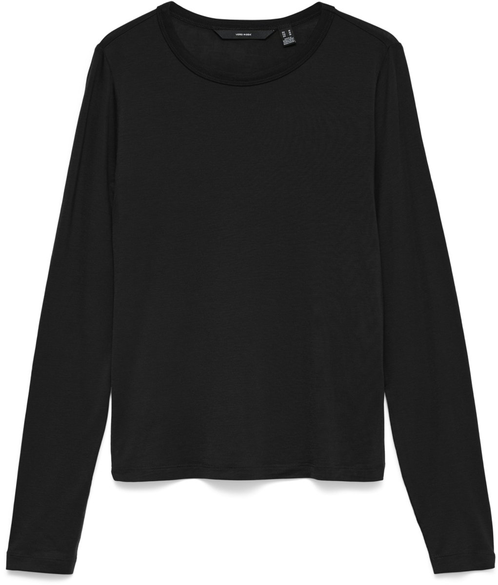 Vero Moda T-shirt Vmada Ls Top Jrs Noos 10351248 Black Dames Maat - XXL