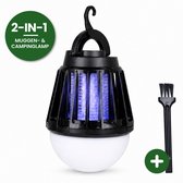 Jaxplore Camping Muggenlamp - 2-in-1 Kampeerlamp en UV-Insectenlamp - Waterdicht IPX4 - 30 Uur Muggenmodus - Tentlamp oplaadbaar - Vliegenlamp - Insectenvanger