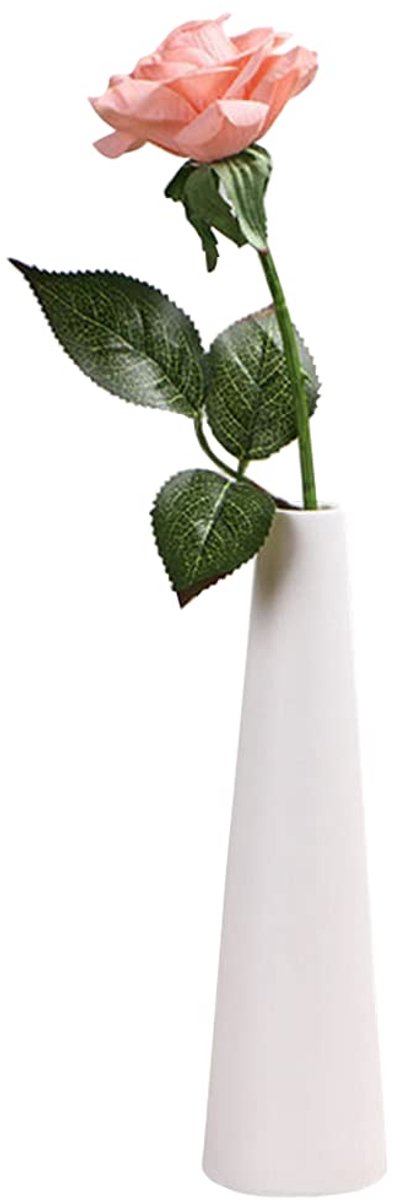 Vaas hoge kegelvormige bloem kleine knopvaas enkele stam vaas thuis decoratieve bloemenvaas middelpunt voor bloem en kantoor knop thuis bruiloft decor