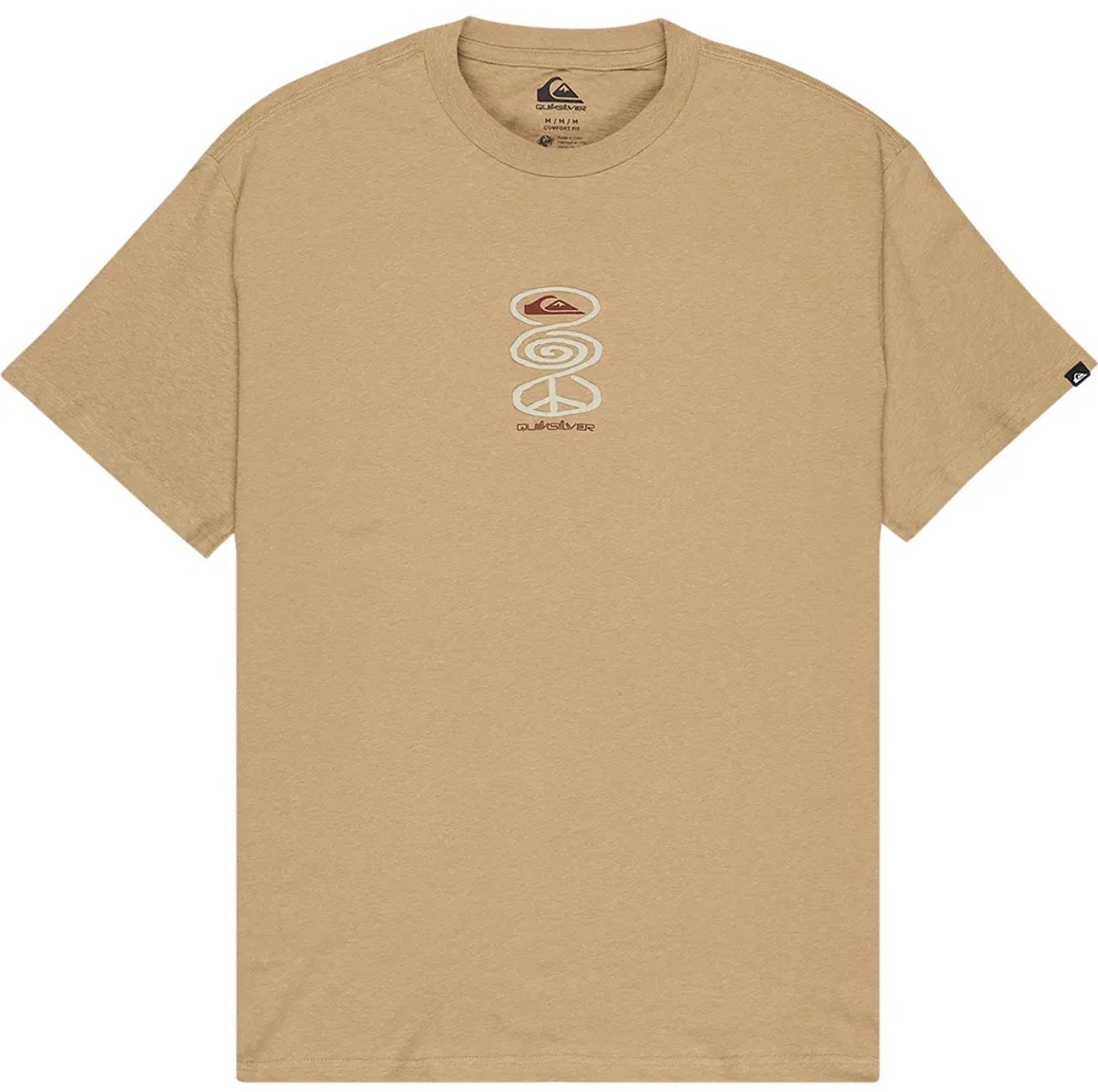 Quiksilver Harmony Spiral T-shirt Met Korte Mouwen L Man Creme