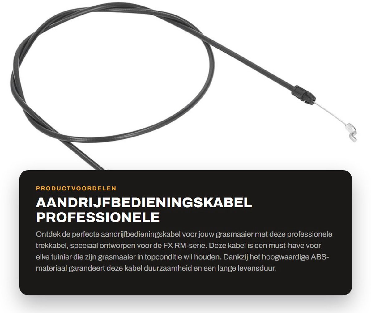 Dailygoods- Aandrijfbedieningskabel Professionele Productie - Trekkabel - Grasmaaier - Duurzaam ABS-materiaal - Hoge Nauwkeurigheid - Stabiele Prestaties
