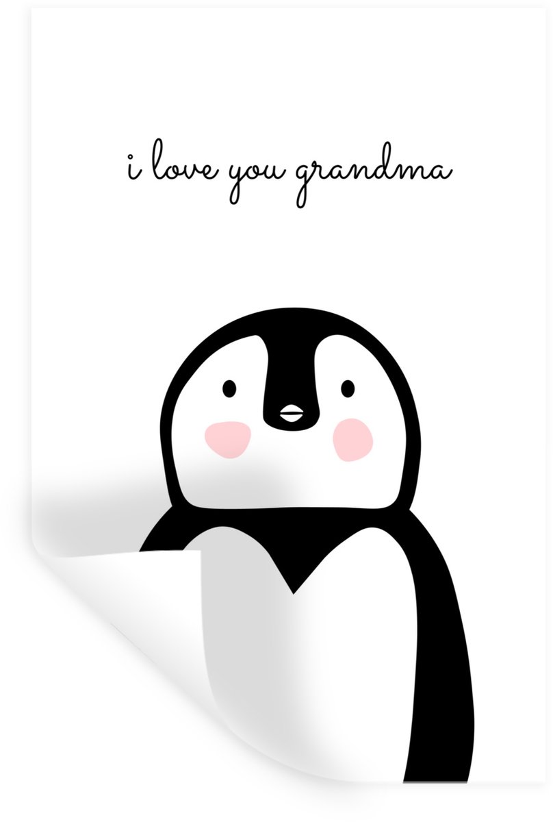 Muurstickers - Sticker Folie - Een geschenk voor grootmoeder met Moederdag i love you gran