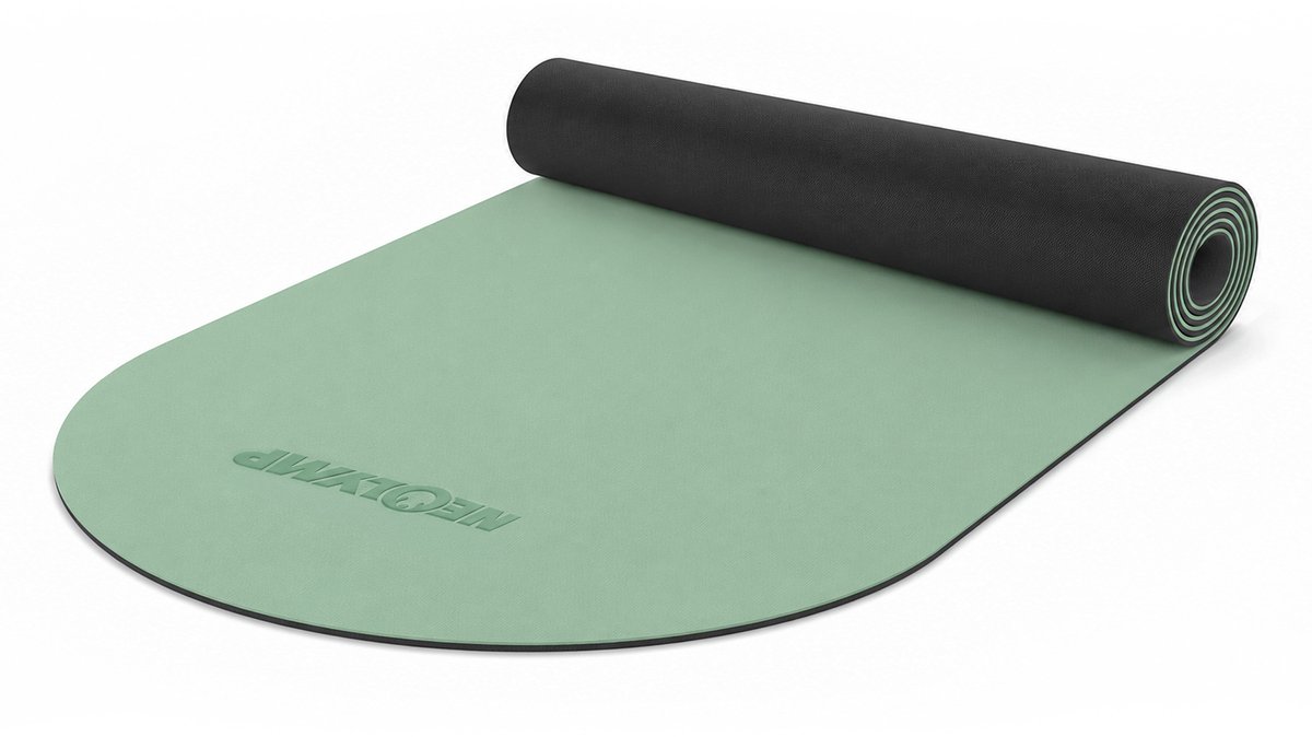 NEOLYMP Pilates- en gymmat van PU met antislip rubberen onderkant voor elke vloer