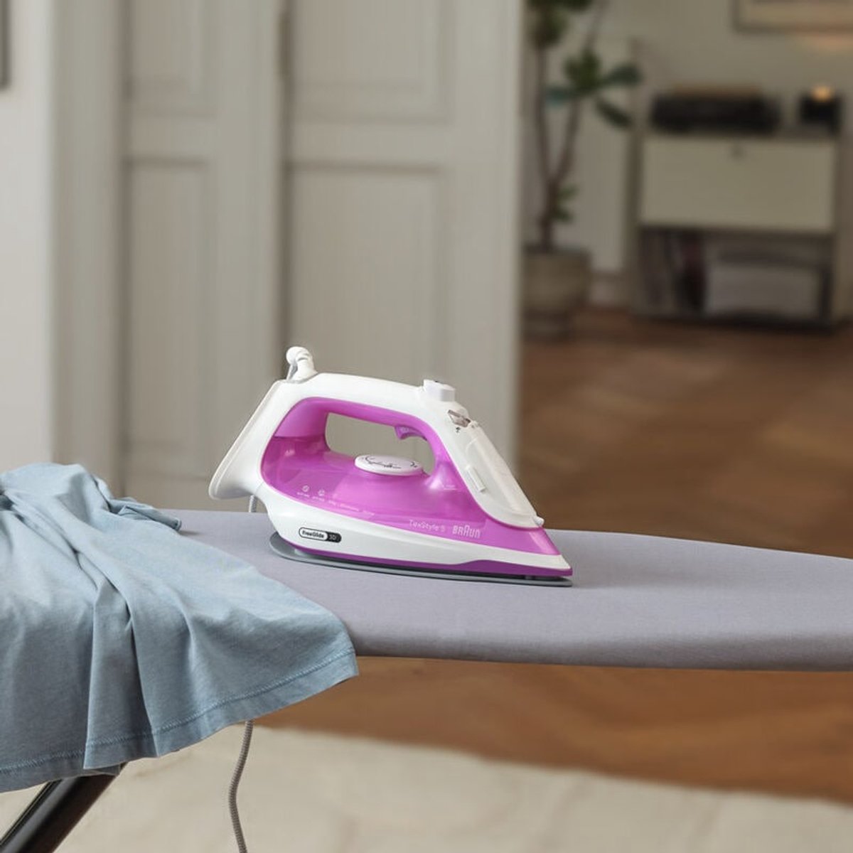 Braun TexStyle 5 SI5225PU - Stoomstrijkijzer - Glijdt Moeiteloos Achteruit - Zelfreinigend - Paars — cadeau in Cadeau-ideeën - foto 2