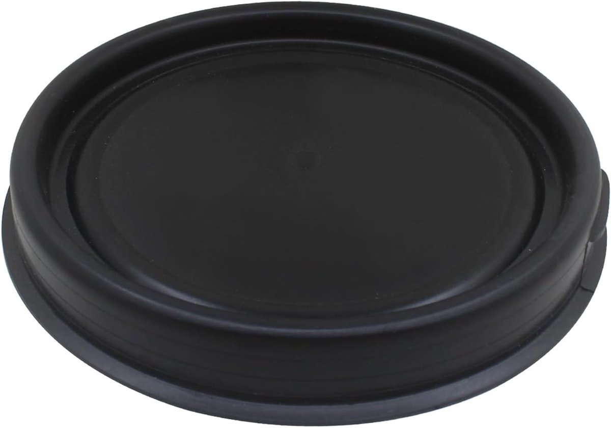 Deksel ton voor watervat regenton trommel kunststof trommel met deksel kunststofvat dekselvat dekselvaten (zwart, 120L 440mm)
