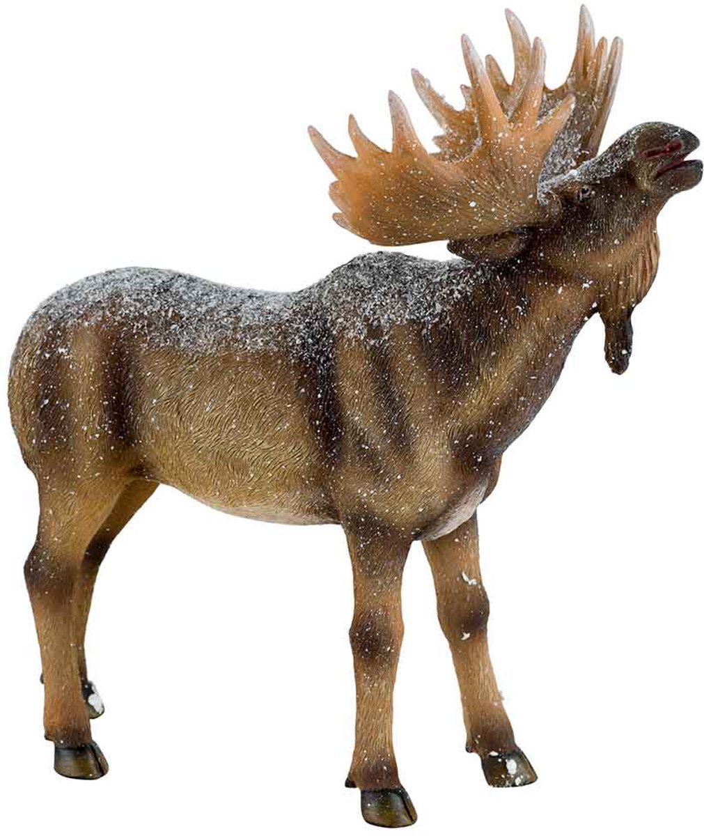 Cosy @ Home Eland Snow Bruin 29,7x18,6xh33cm Resin