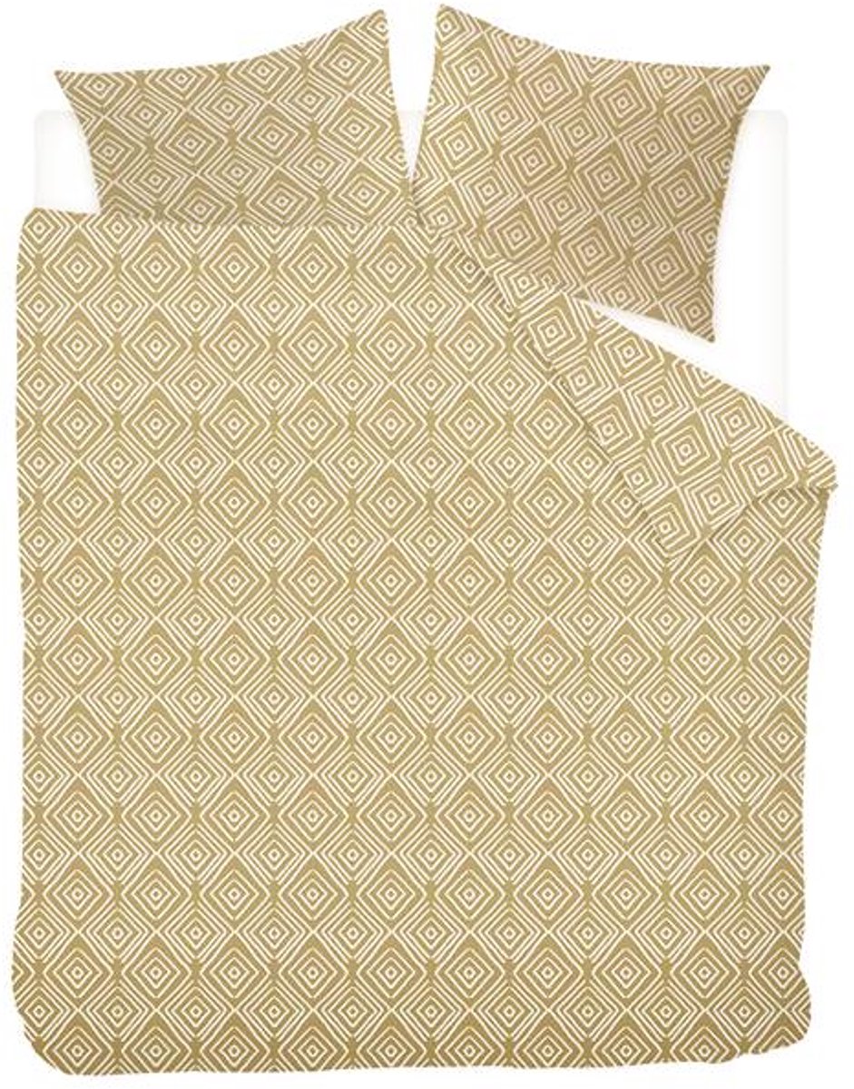 Ivorlyn York Dekbedovertrek - Tweepersoons - 200x200/220 cm - Gold