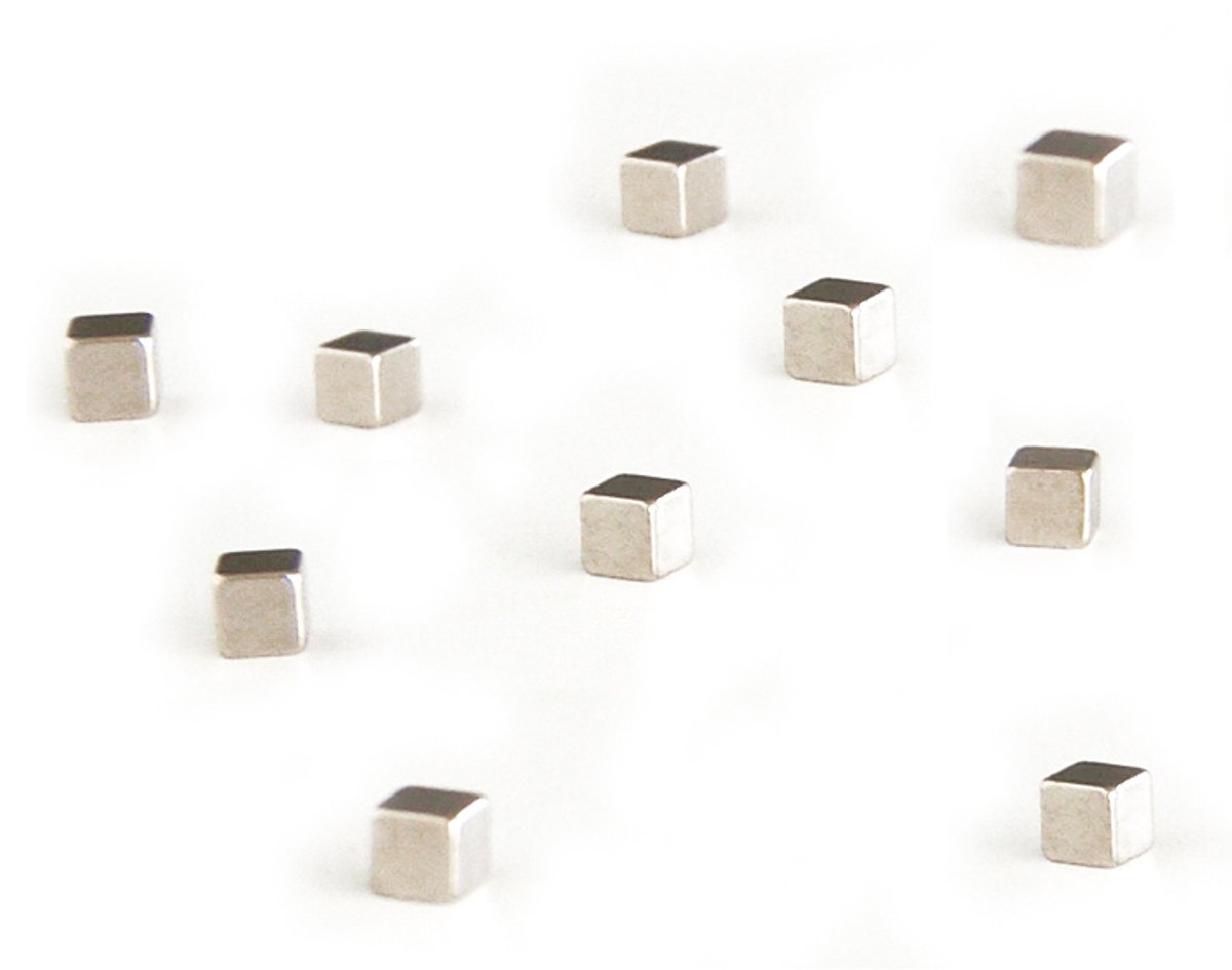 Trendform Magneten (set Van 10) - Kubiq Zilver