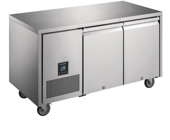Polar U-serie tweedeurs koelwerkbank 267L
