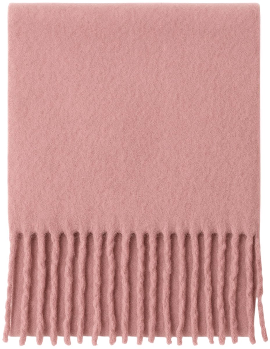 Damespjaal met franjes, 180 x 35 cm, behaaglijk en stijlvol, van 100% polyester, zachte wintersjaal voor vrouwen, met franjes, modern design, onderhoudsvriendelijk, ideaal voor dagelijks