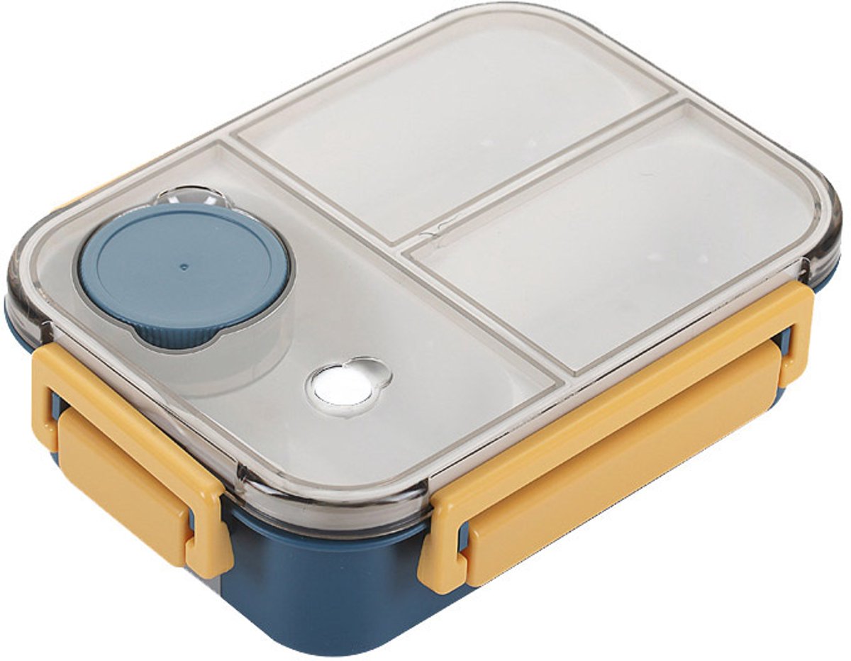 VHV-Lunchbox met Vakken - Roestvrijstalen Bento Box met Warmwater-isolatie - Lekvrije Maal