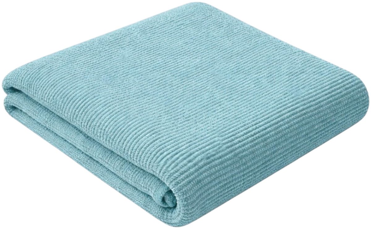SnelShoppen - RETIEF Microvezelhanddoek Wafelpatroon 250 g/m², Zeer Absorberend en Zacht, Sneldrogend, Maten 40x60 cm, 50x100 cm, 75x150 cm, XL, Aqua-