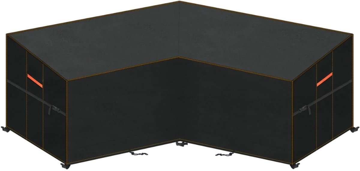 CRLYN® Tuinmeubelhoes L-vorm - Beschermhoes Hoekbank - Meubels Beschermen