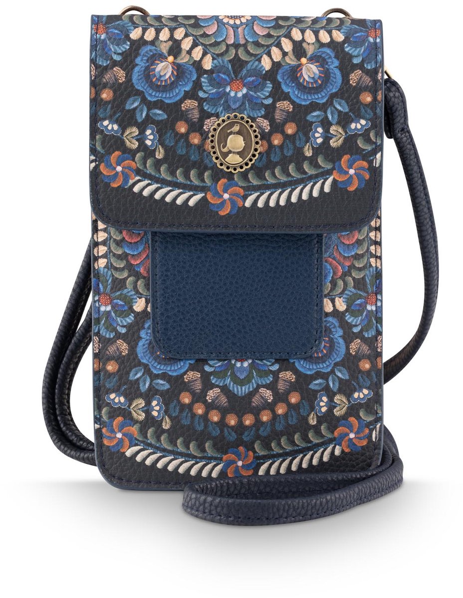 Pip Studio - Telefoontas - Peggy II Ricamo - Donkerblauw - 11x1x18cm