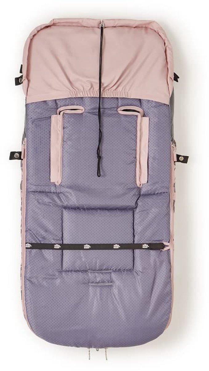 Universele Voetenzak - Baby Slaapzak - Winter Wandelingen - Ademend Anti-allergisch - 53 x 47 x 11 cm - Marineblauw Roze van Universele — afbeelding 2