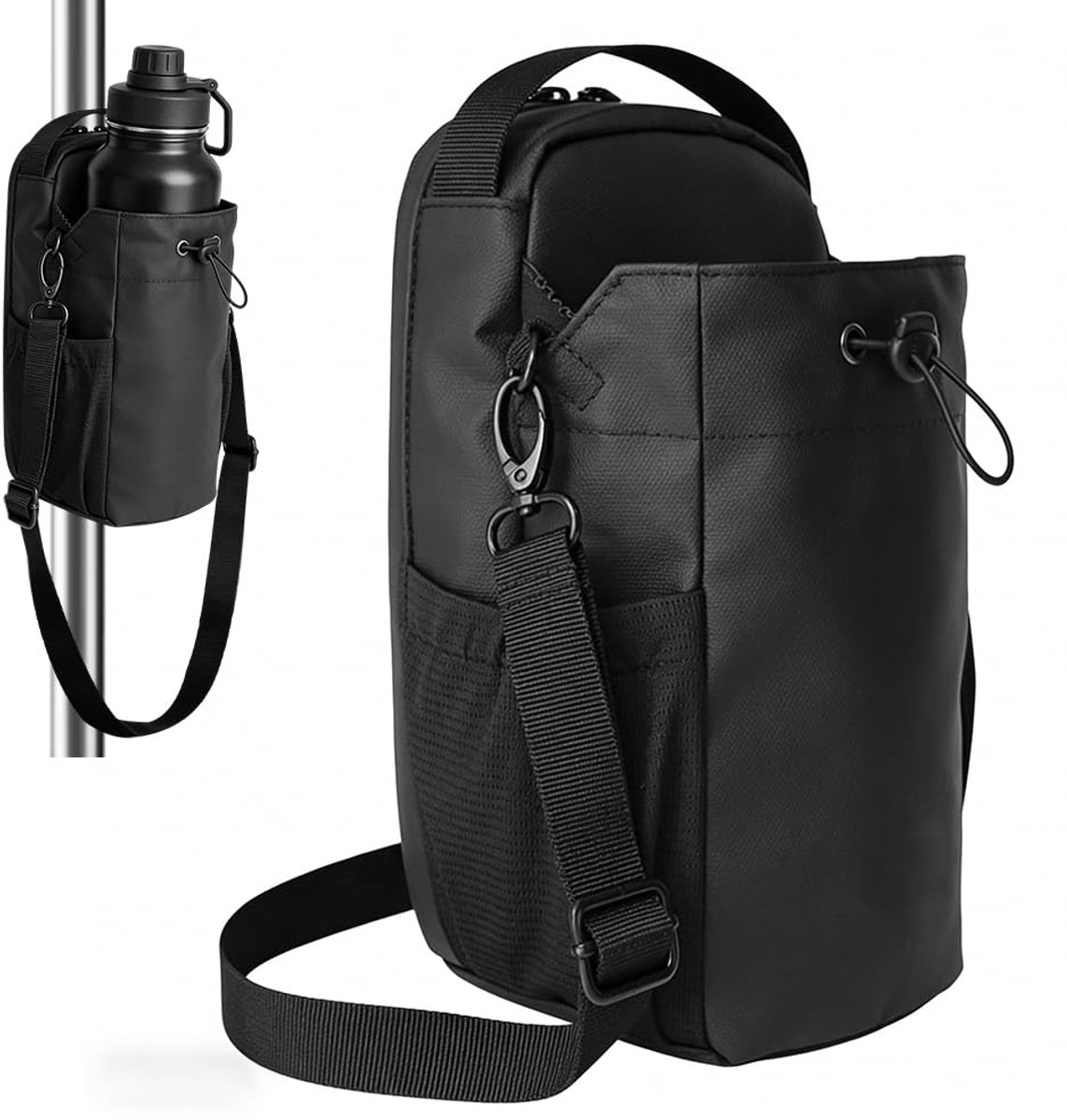 sporttas met flessenhouder, magnetische flessenhouder voor sport, fitnessstudio, outdoor en reizen