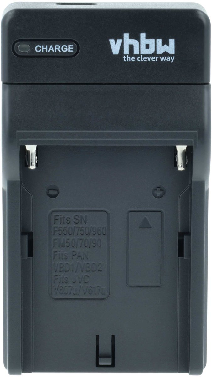 vhbw USB-C-oplader compatibel met Panasonic PV-GS400, PV-GS50K, PV-GS50, PV-GS39, PV-GS500 camera/camcorder - oplaadstation + USB-C-kabel met oplaadindicator