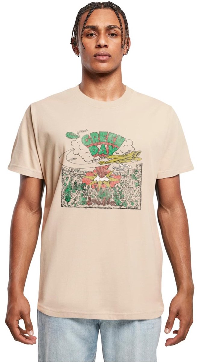 Merchcode Green Day - Dookie Cover Heren Tshirt - XS - Creme