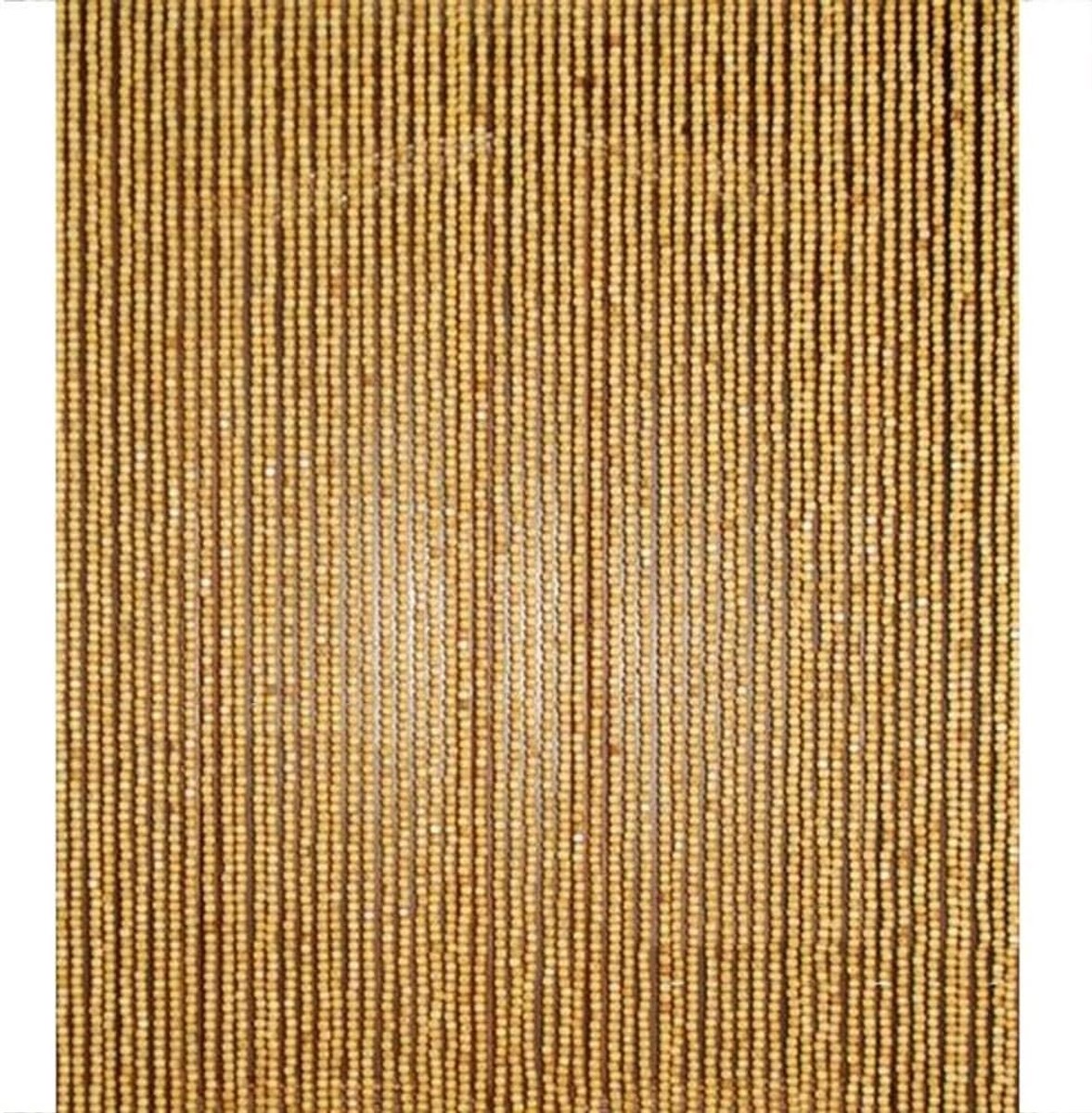 Gordijnen van houten kralen voor deuren draad gordijn met kralen divider gouden scherm thuis handgemaakte decoratie retro scherm aanpasbaar(21 Strands-60X200cm)