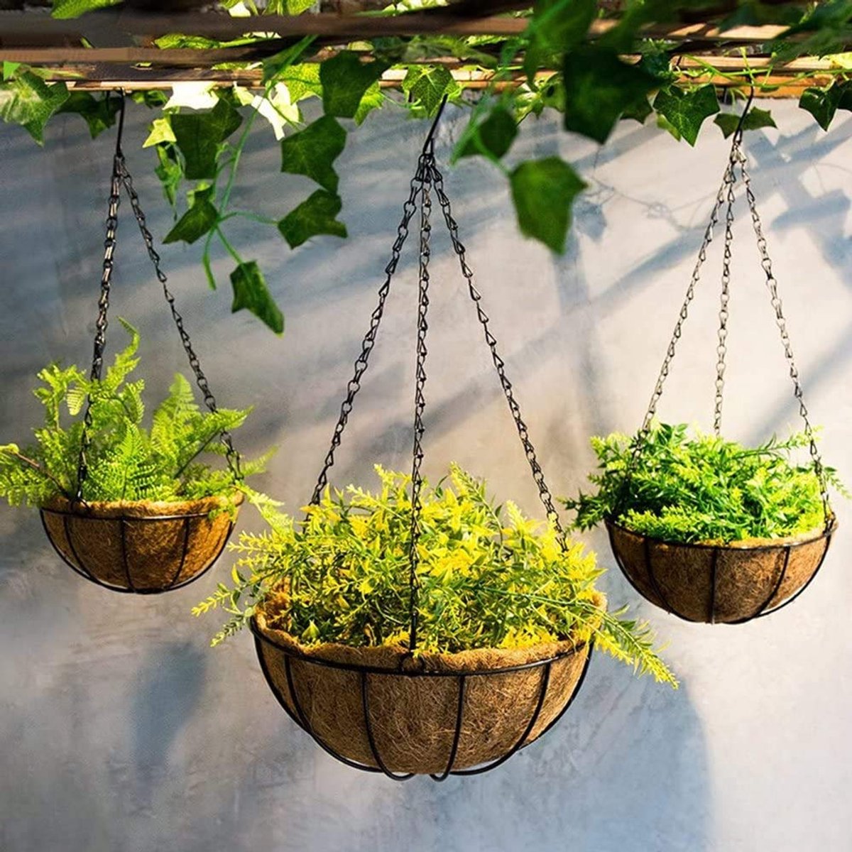 Mand Kettingen 3 Point 18" (46cm) Metalen Vervanging Ketting Voor Opknoping Mand Vogelvoeder Bloempotten en Ornamenten