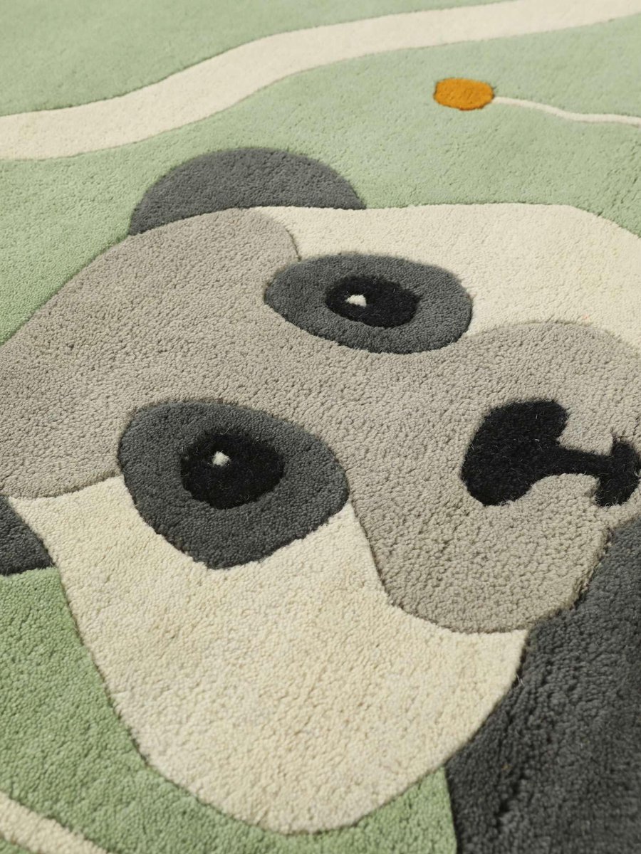 Bear world, Kinderkleed, Moderne, 120 x 180 cm, Rechthoekig, Middelpolig, Kinderkamer, Alleen chemisch reinigen, Zonder gevaarlijke chemicaliën, Licht Groen