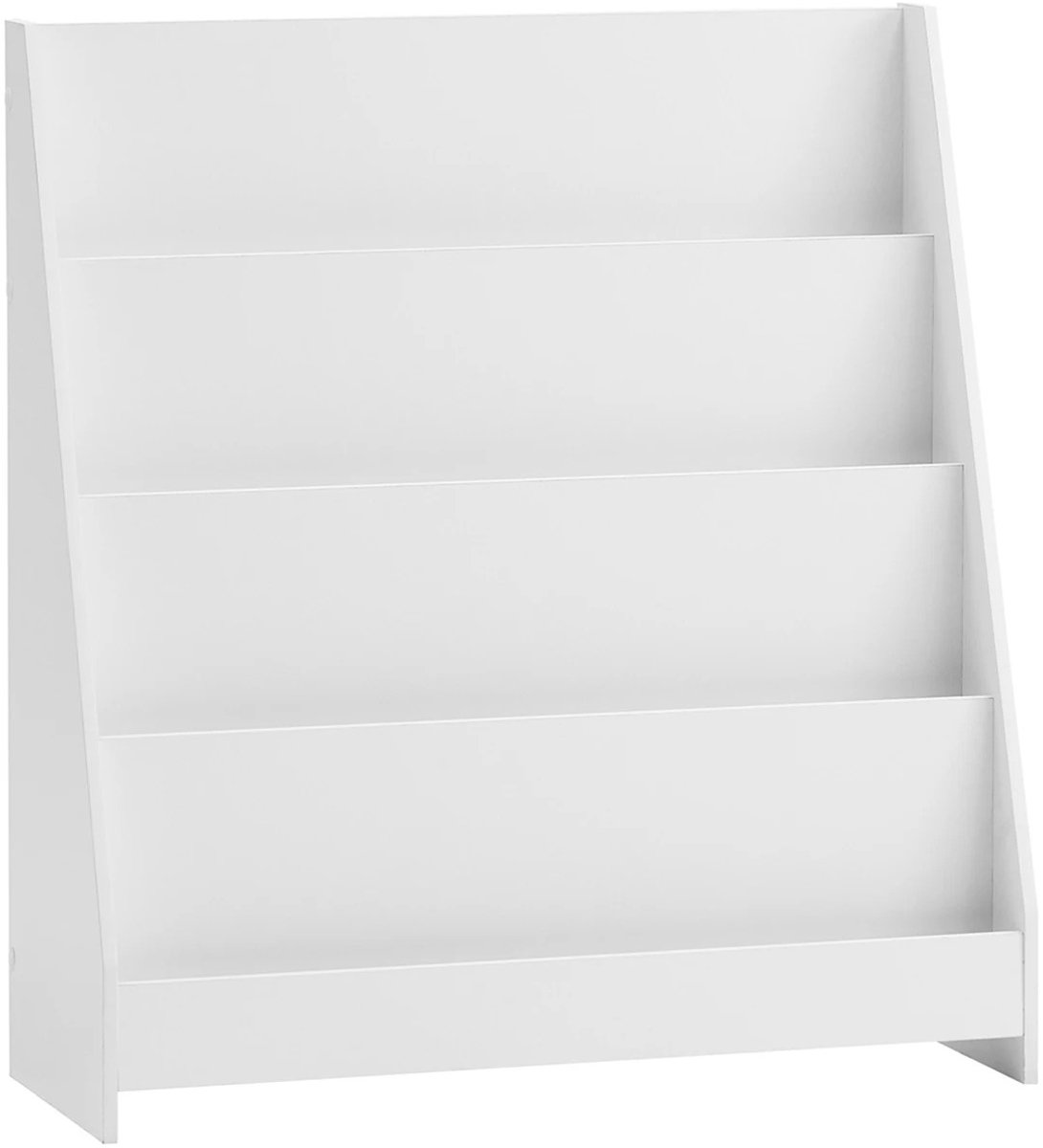 Sello! boekenkast – Montessori – boeken – 4 vakken – compact – MDF – kantelbeveiliging – ruimtebesparend – 80 x 88 x 30 cm – wit