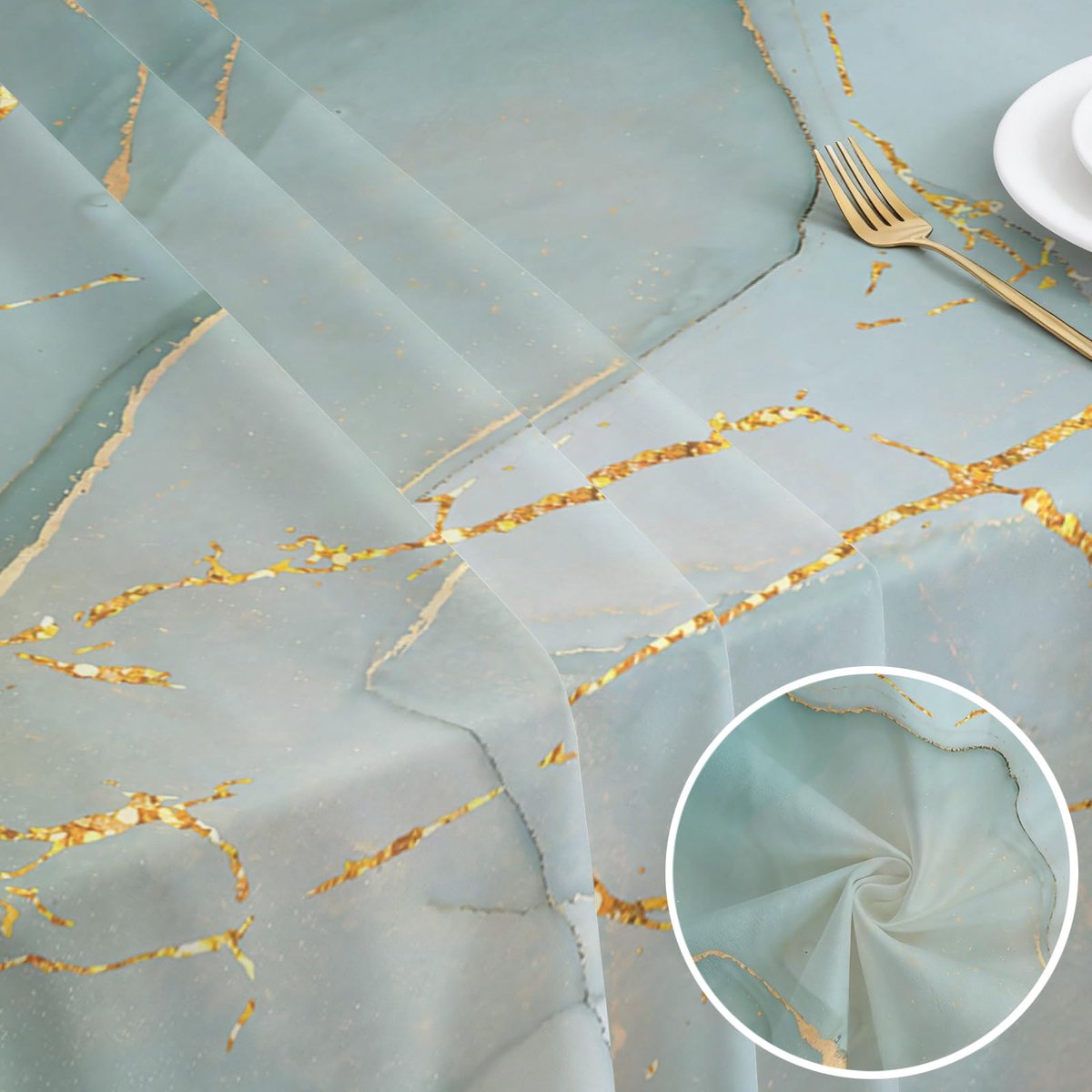 tafelkleed, groen, 80 x 80 cm, elegant, wasbaar, vierkant tafelkleed, modern, buitengebruik, linnenlook, voor binnen, keuken, restaurant, tuin, outdoor, feesten