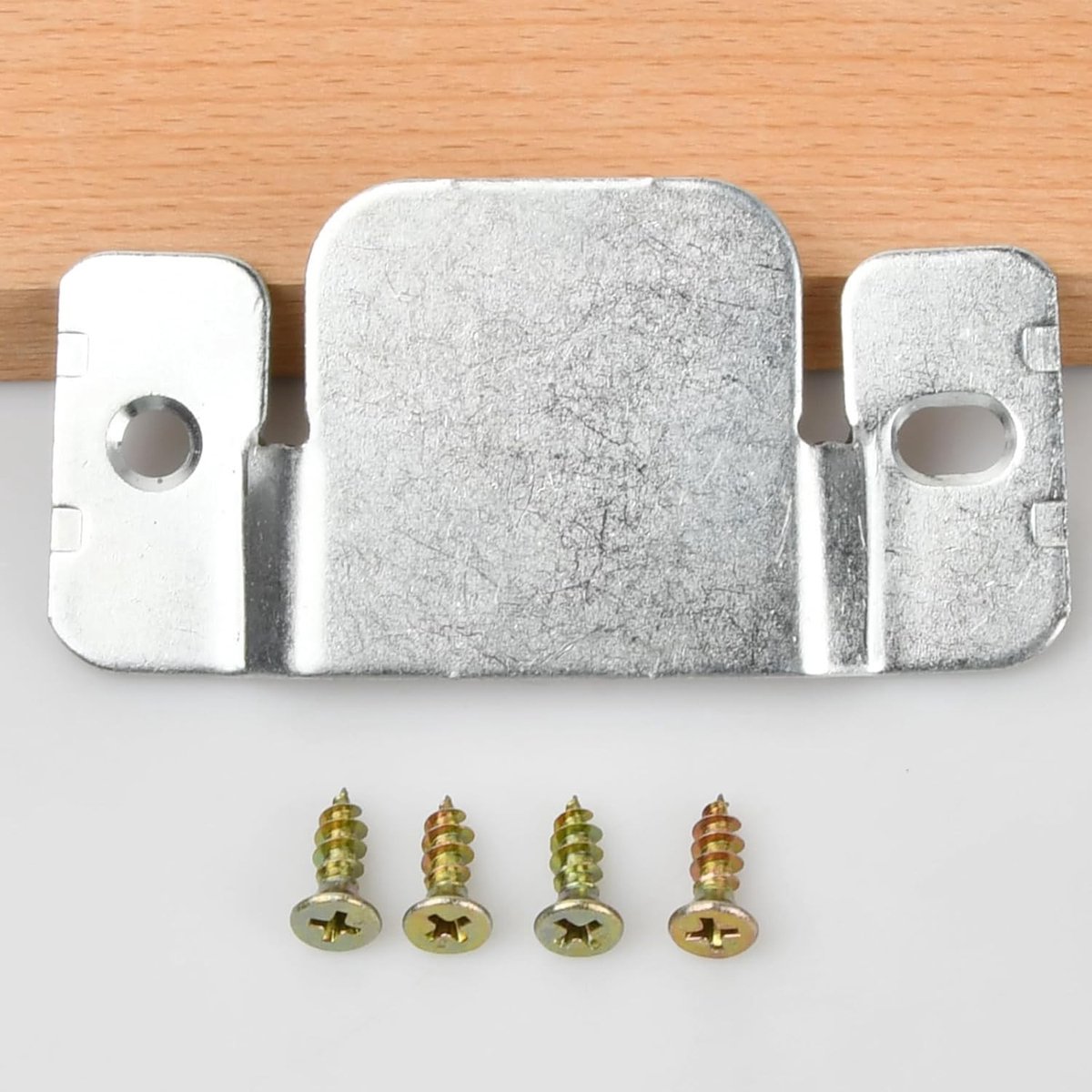 Set van 4 metalen connectors voor sectionele banken, verborgen montagehouder, roestvrijstalen bevestigingsbeugels voor meubels, ideaal voor meubelsamenstellingen en stabiliteit (Zwart, 78x64x8mm)