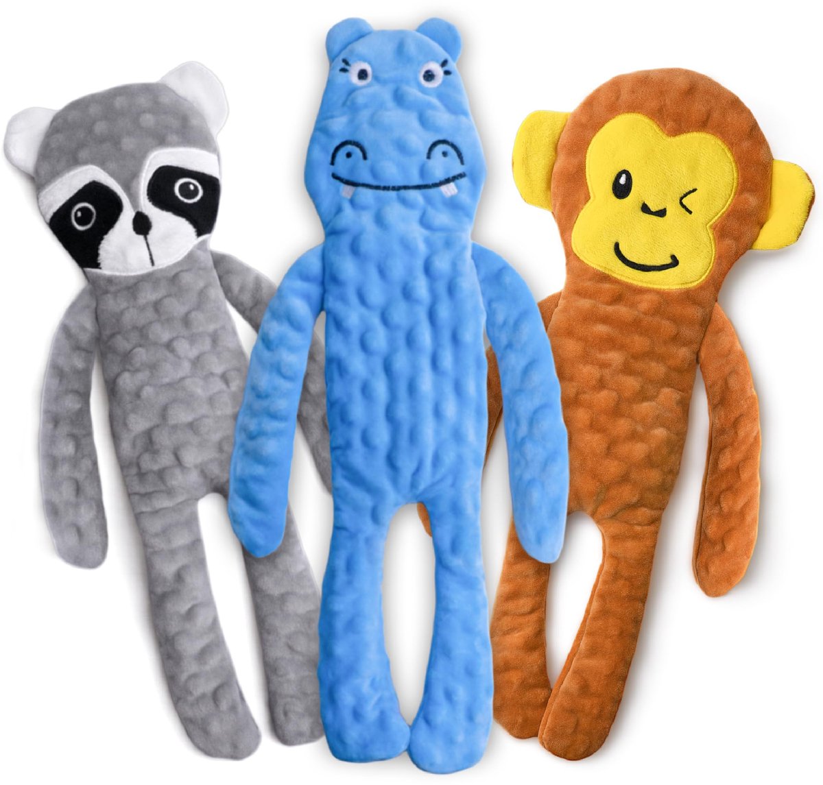 No Stuffing Hondense Speelgoed 5-Pack, Krinkelige Interactieve Hondense Speelgoed tegen Verveling, Puppy Speelgoed voor Tandenen om Ze Bezig te Houden, Schattig Piepend Hondense Speelgoed