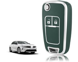 Sleutelhoes TPU, Autosleutelhoes Geschikt voor Chevrolet Trax Aveo Opel Vauxhall Adam Astra Corsa Meriva Mokka Movano Zafira Tourer Buick, Sleutel Cover Sleutelbehuizing - 2 Knoppen S