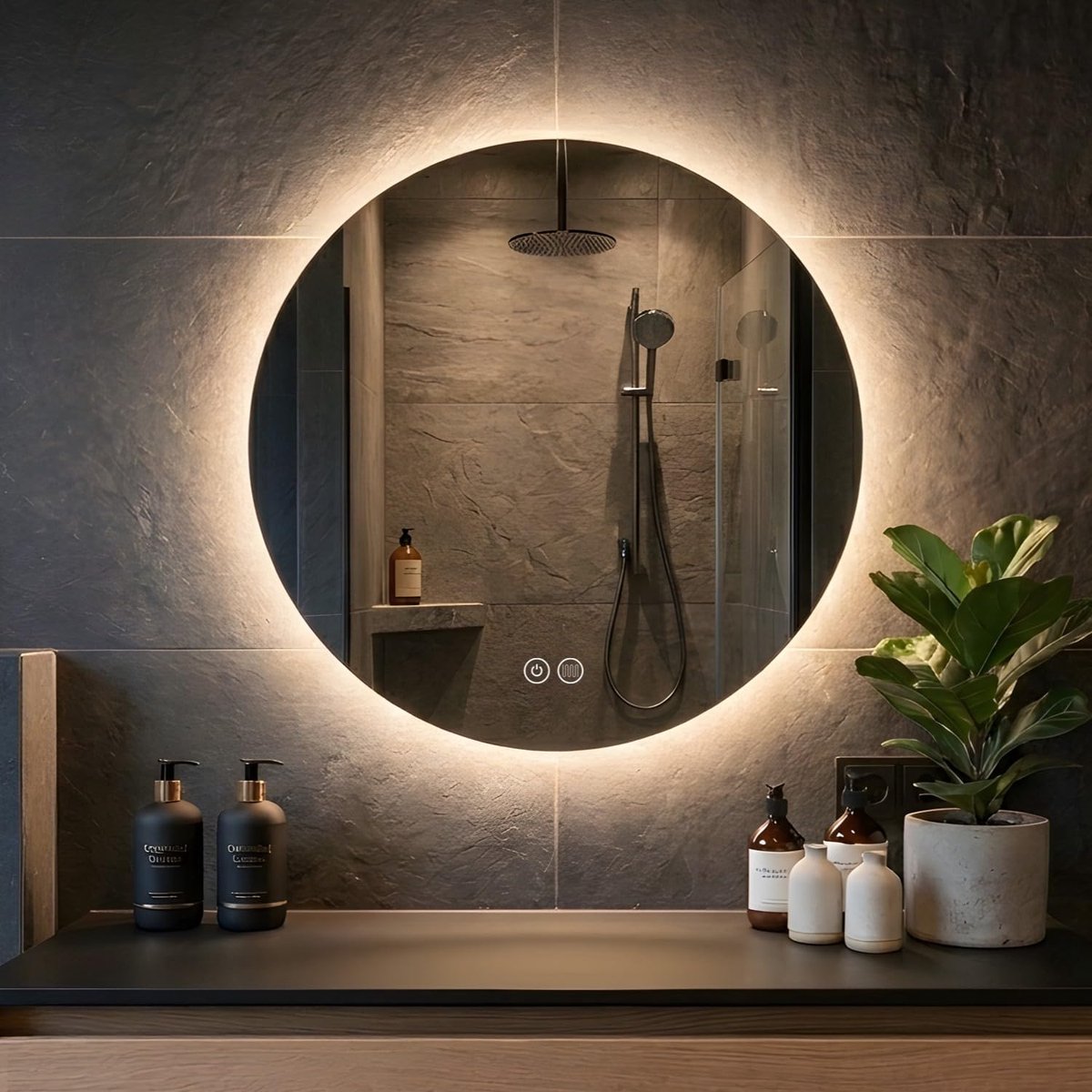 Spiegel LED - Dimbaar - Anti-Condens - Transparant - 60cm