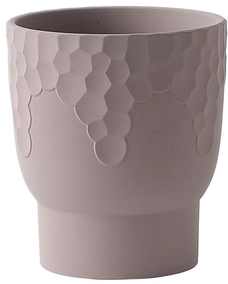 Ronde terracotta bloempot, met honingraatpatroon plantenbak, for het versieren van balkon woonkamer slaapkamer keuken tuin (2 maten)(Klein)