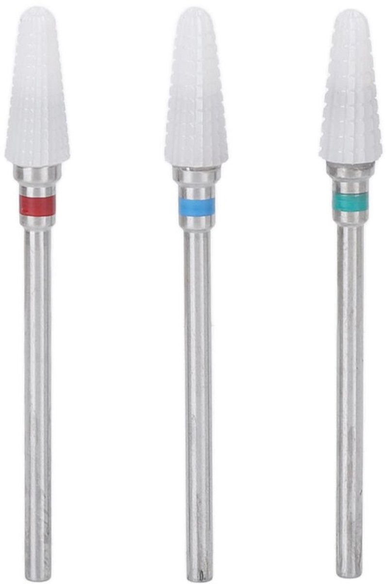 Dailygoody - 3-delige Keramische Nagelboorset - Professionele