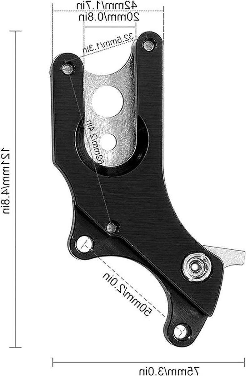 Dailygoods - Fiets schijfrem-adapterconverter - Eenvoudige