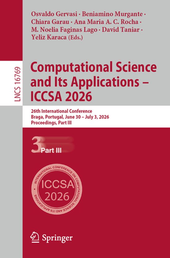 Lecture Notes in Computer Science16769- Computational Scienc ... - cover