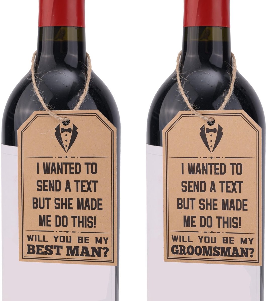 Dailygoods - 10st Bruidsjonkers Aanzoek Kaarten, Humoristische Bruidsjonkers Uitnodigingskaarten Wil Je Mijn Bruidsjonker Zijn Kaarten Bruiloft Geschenken Set Uitnodigingsverzoek voor Huwelijksceremonie