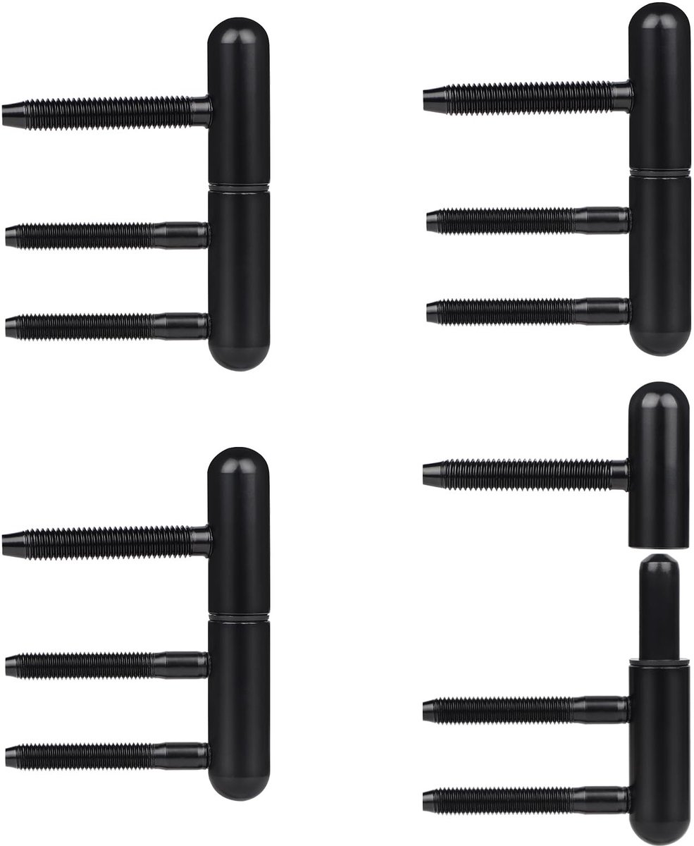 Dailygoods- Deurband Afneembaar - Scharnieren - Geruisloos - Voor Houten Deuren - Eenvoudige Montage - Zwart Nylon - Scharnier