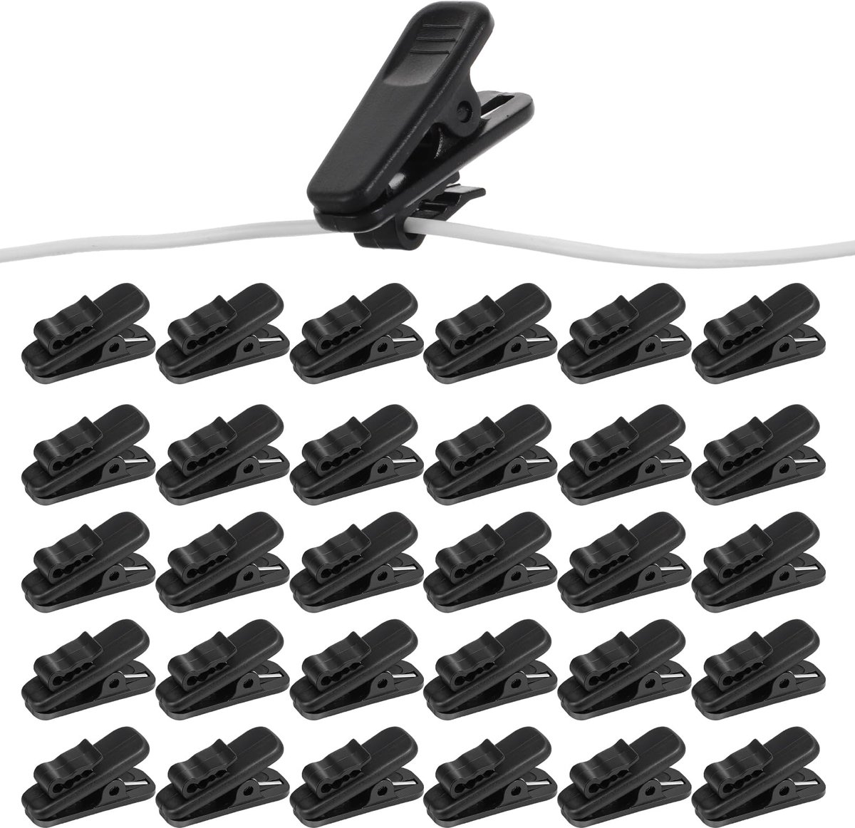 Microfoon Clip Oortelefoon Bedrade Clips Headset Kabel Clip 30 Stks Praktische Revers Clips Kleine Shirt Clip Om Mount Kabel Cord Op Zijn Plaats Te Houden Voor Telefoon Oortelefoon Uitzending