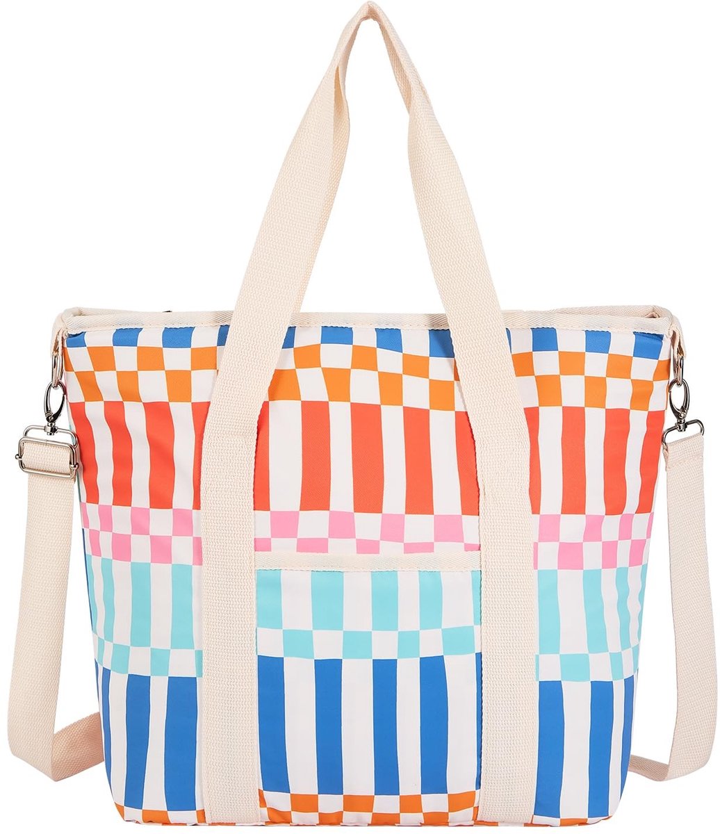 Dailygoods- Koeltas 29 l - Verstelbare schouderriem - PEVA-materiaal - Vuil- en slijtvast - Ideaal voor camping/werk/school - Lunchbox