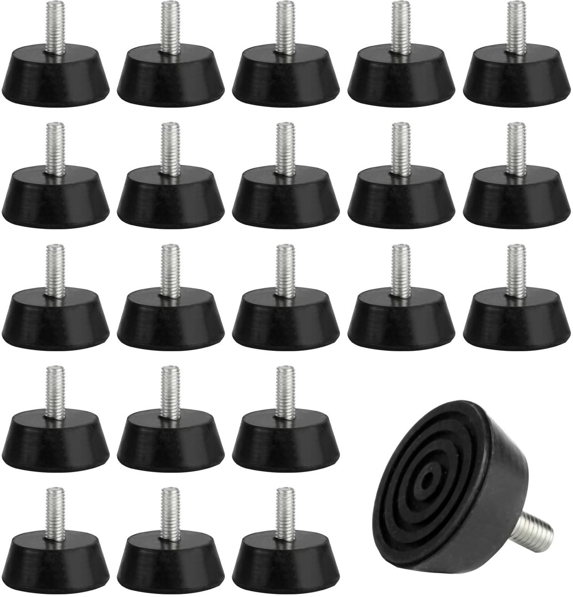Dailygoods- Nivellerende Poten - Set van 32 Stuks - Verstelbare Meubelpootjes - Antislip Rubber - Hoogwaardige Materialen - Waterdicht en Drukbestendig - Meubelpoten