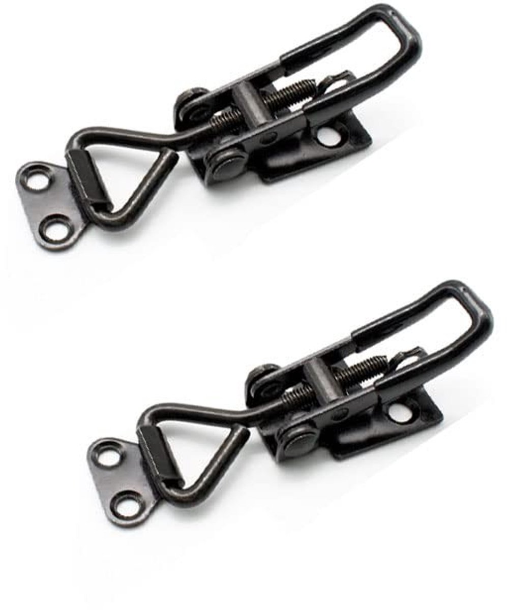 Dailygoods- Toggle Clamp 100 KG/220 lbs - Verstelbare Klem - Gegalvaniseerd Staal - Antislip Handgreep - 2 Stuks - Corrosiebestendig - Vergrendeling