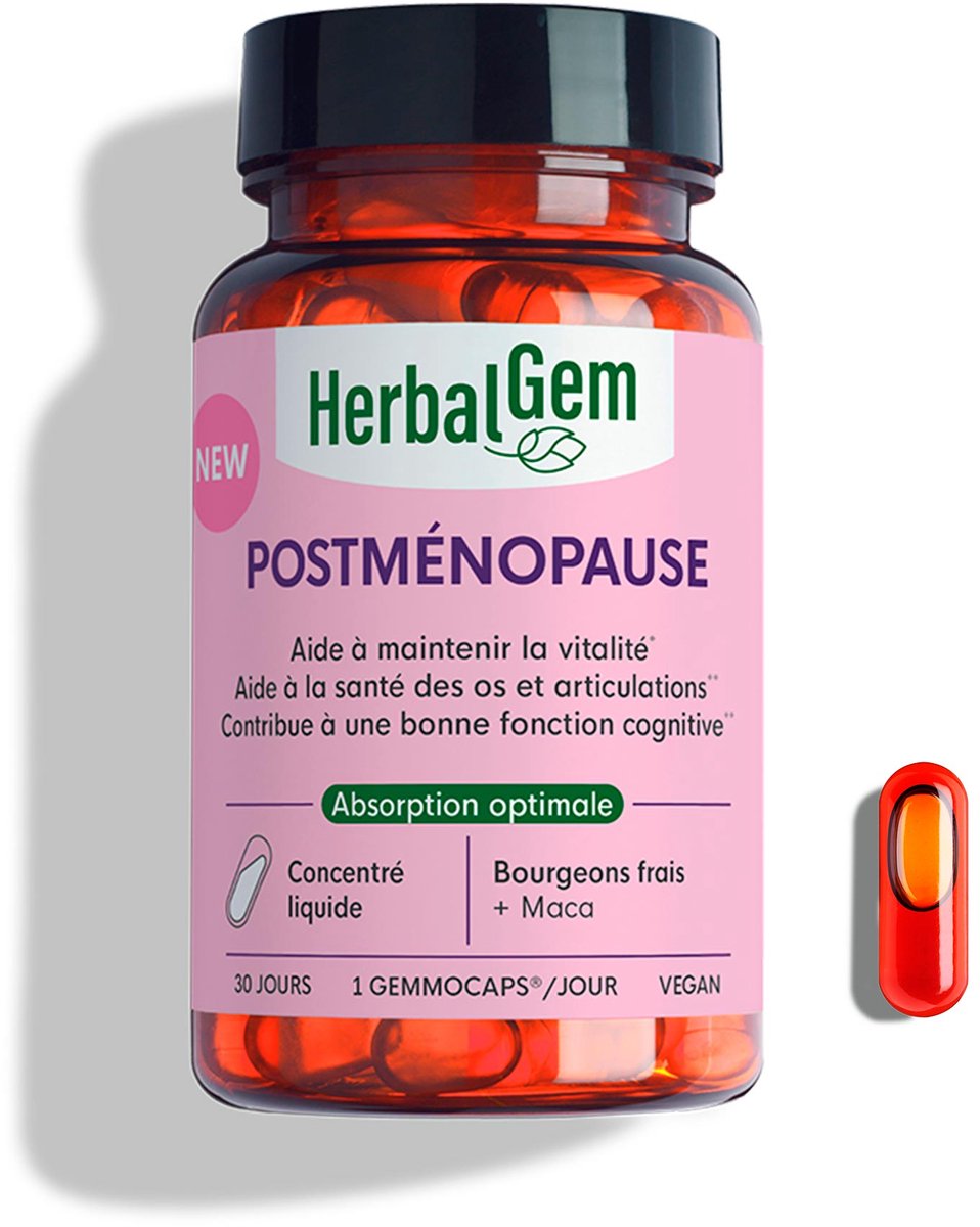 Herbalgem - Complément alimentaire Postménopause - 30 GELULES